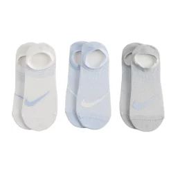 Women's Nike 3-Pack Everyday Plus Lightweight Training Footie Socks -Nike Clothing store 3201532 ALT