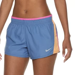 Women's Nike Dri-Fit Running Shorts -Nike Clothing store 3416762 Indigo Storm Fuchsia