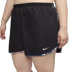 Plus Size Nike Running Shorts -Nike Clothing store 3697370 Black Print