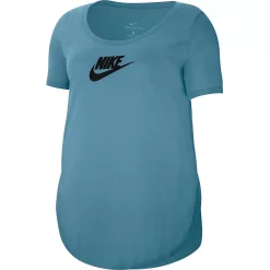 Plus Size Nike Essential Tunic -Nike Clothing store 3865312 Cerulean