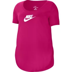 Plus Size Nike Essential Tunic -Nike Clothing store 3865312 Fireberry