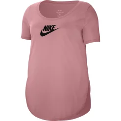 Plus Size Nike Essential Tunic -Nike Clothing store 3865312 Pink Glaze