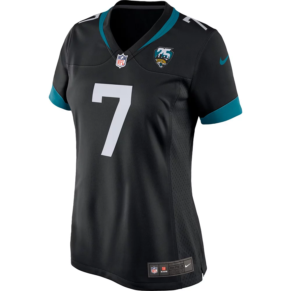 Women's Nike Nick Foles Black Jacksonville Jaguars 25th Season Game Jersey 3 Women's Nike Nick Foles Black Jacksonville Jaguars 25th Season Game Jersey - Image 3
