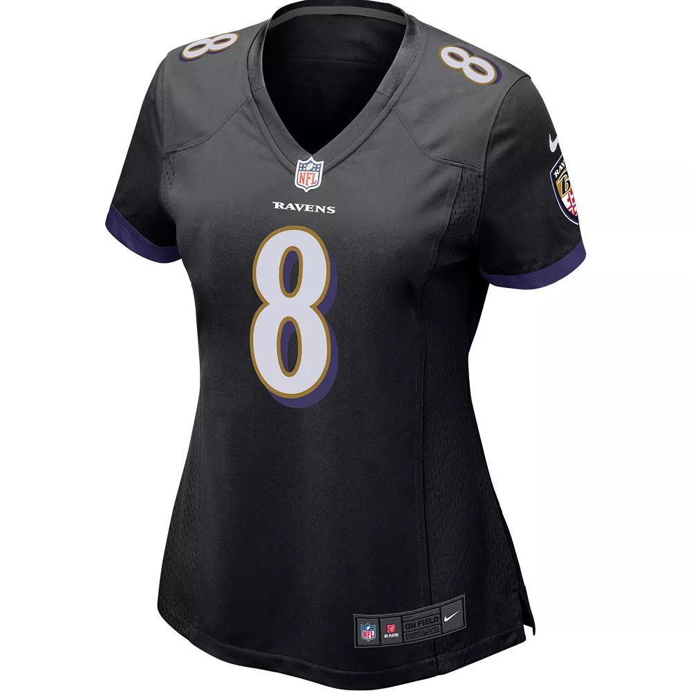 Women's Nike Lamar Jackson Black Baltimore Ravens Game Jersey 3 Women's Nike Lamar Jackson Black Baltimore Ravens Game Jersey - Image 3