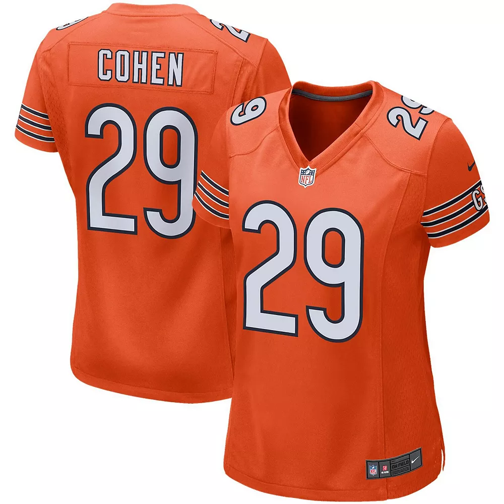 Women's Nike Tarik Cohen Orange Chicago Bears Game Jersey 2 Women's Nike Tarik Cohen Orange Chicago Bears Game Jersey - Image 2