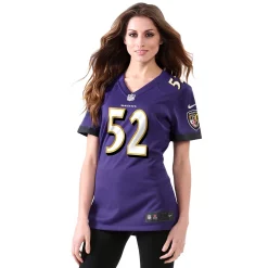 Women's Baltimore Ravens Ray Lewis Nike Purple Game Jersey -Nike Clothing store 4064222 ALT2
