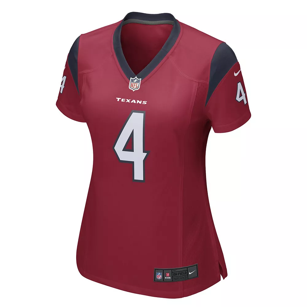 Deshaun Watson Houston Texans Nike Women's Player Game Jersey - Red 3 Deshaun Watson Houston Texans Nike Women's Player Game Jersey - Red - Image 3