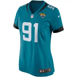 Women's Nike Yannick Ngakoue Teal Jacksonville Jaguars Game Jersey 5 Women's Nike Yannick Ngakoue Teal Jacksonville Jaguars Game Jersey -Nike Clothing store 4078350 ALT2