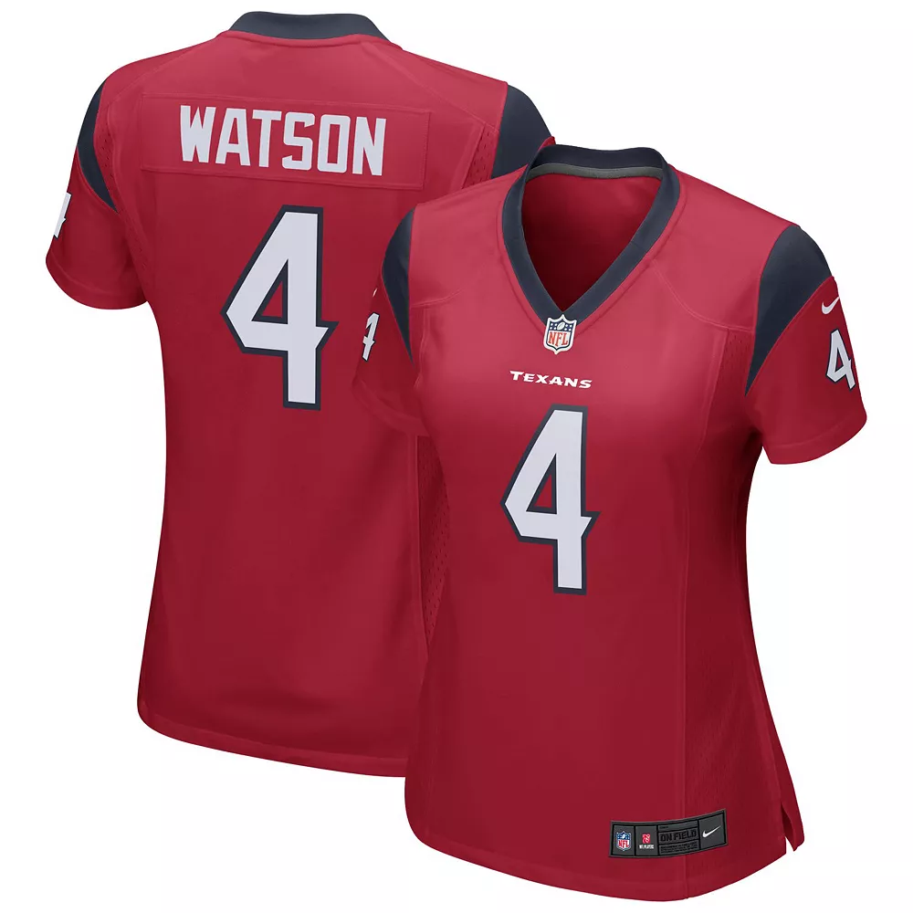 Women's Nike Deshaun Watson Red Houston Texans Team Color Game Jersey 2 Women's Nike Deshaun Watson Red Houston Texans Team Color Game Jersey - Image 2