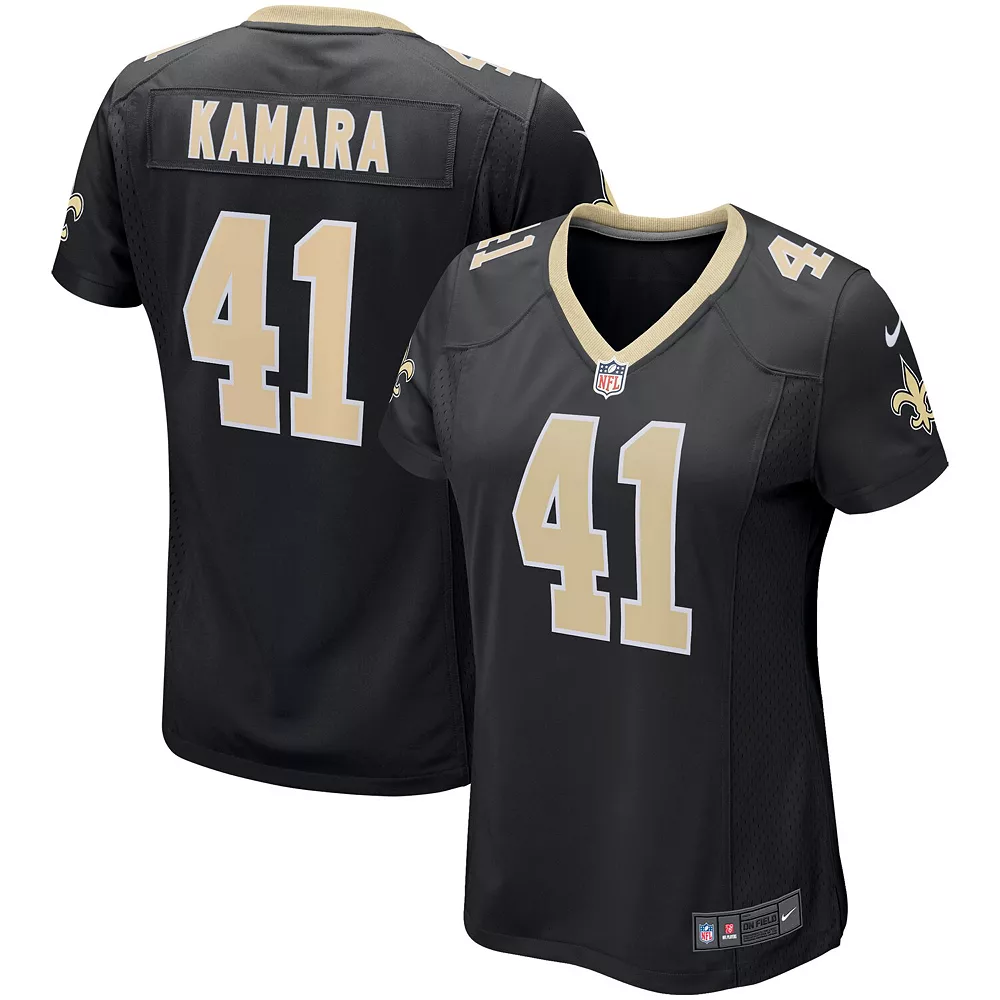 Women's Nike Alvin Kamara Black New Orleans Saints Game Player Jersey 1 Women's Nike Alvin Kamara Black New Orleans Saints Game Player Jersey
