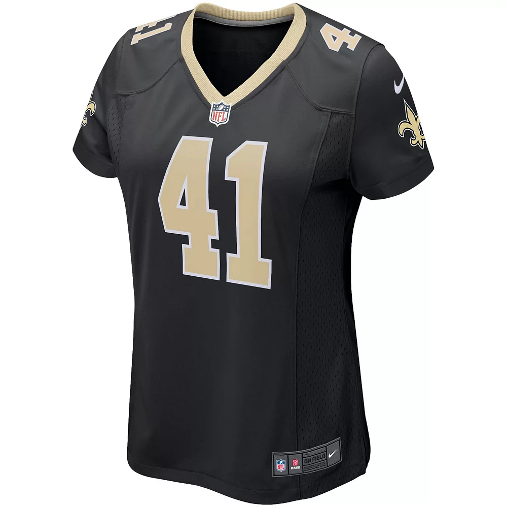 Women's Nike Alvin Kamara Black New Orleans Saints Game Player Jersey 3 Women's Nike Alvin Kamara Black New Orleans Saints Game Player Jersey - Image 3