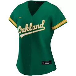 Women's Nike Kelly Green Oakland Athletics Alternate Replica Team Jersey 5 Women's Nike Kelly Green Oakland Athletics Alternate Replica Team Jersey -Nike Clothing store 4308171 ALT2