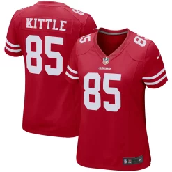 Women's Nike George Kittle Scarlet San Francisco 49ers Game Player Jersey
