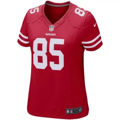 Women's Nike George Kittle Scarlet San Francisco 49ers Game Player Jersey -Nike Clothing store 4395667 ALT2