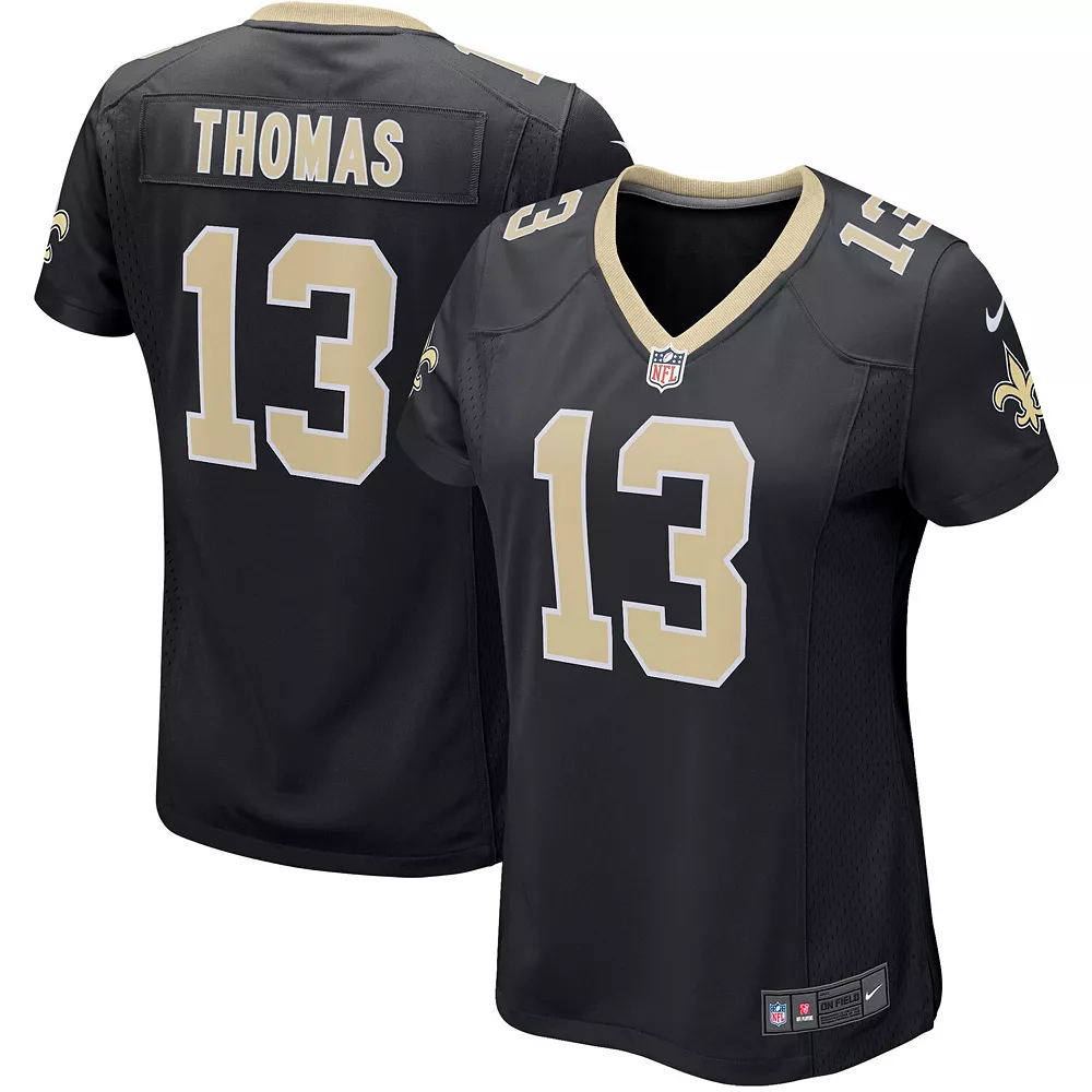 Women's Nike Michael Thomas Black New Orleans Saints Game Player Jersey 1 Women's Nike Michael Thomas Black New Orleans Saints Game Player Jersey