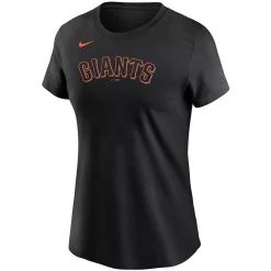 Women's Nike Black San Francisco Giants Wordmark T-Shirt -Nike Clothing store 4443986 ALT2