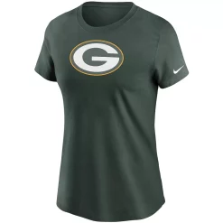 Women's Nike Green Green Bay Packers Logo Essential T-Shirt -Nike Clothing store 4468109 ALT2