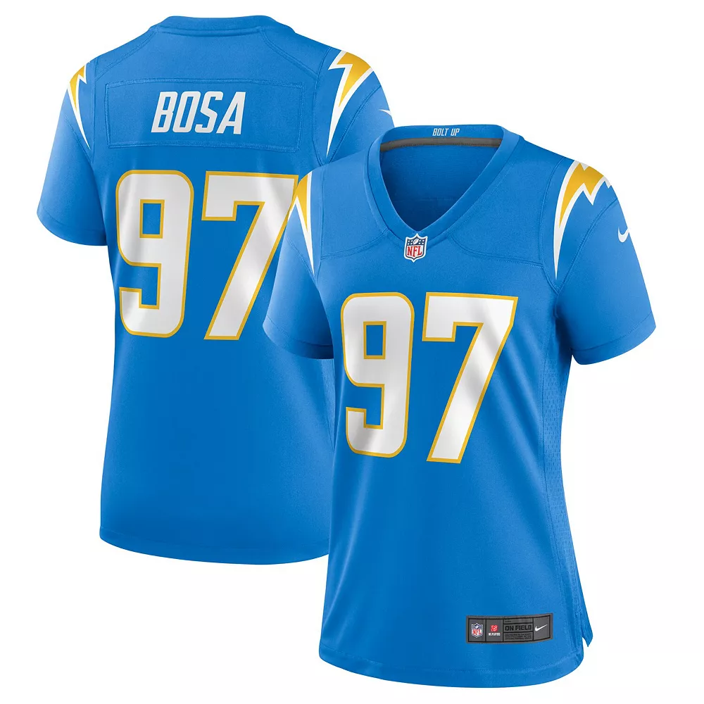 Women's Nike Joey Bosa Powder Blue Los Angeles Chargers Game Jersey 2 Women's Nike Joey Bosa Powder Blue Los Angeles Chargers Game Jersey - Image 2