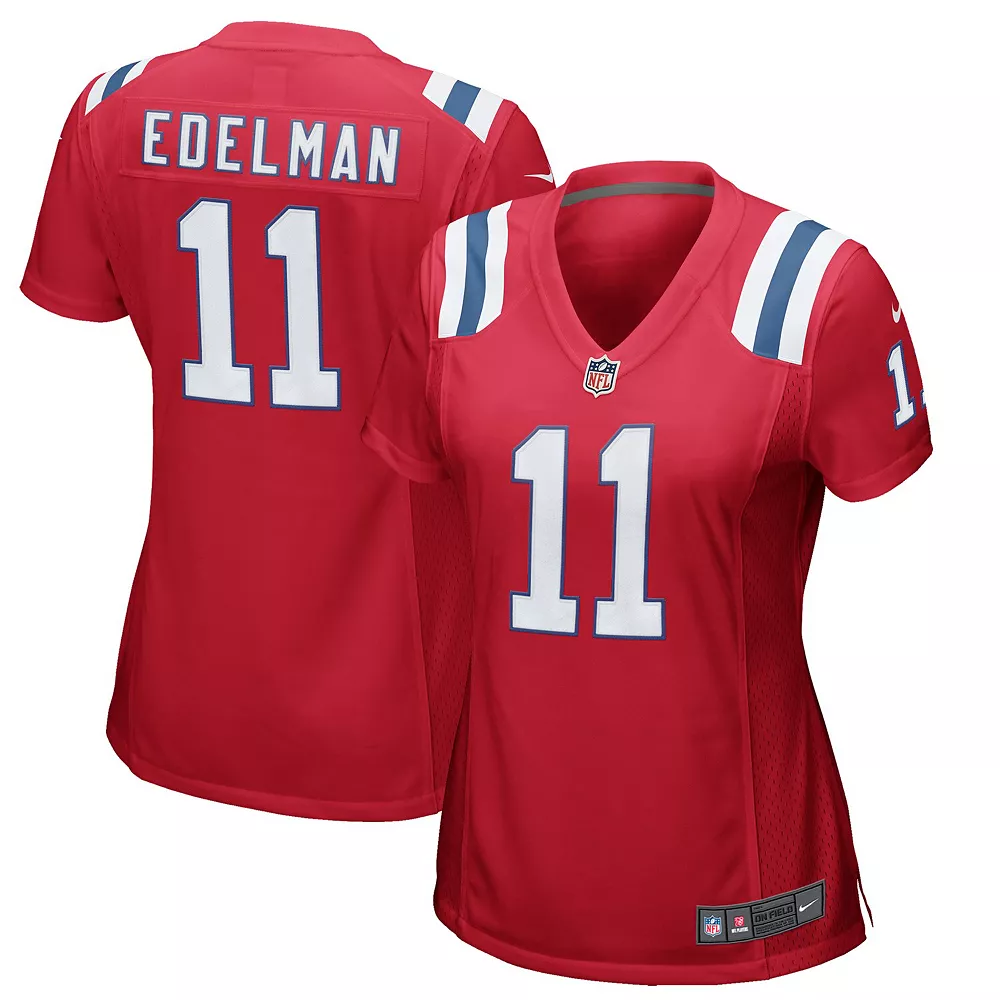 Women's Nike Julian Edelman Red New England Patriots Alternate Game Jersey 2 Women's Nike Julian Edelman Red New England Patriots Alternate Game Jersey - Image 2