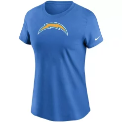 Women's Nike Powder Blue Los Angeles Chargers Logo Essential T-Shirt -Nike Clothing store 4507853 ALT2