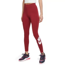Women's Nike Sportswear Essential High-Waisted Leggings 16 Women's Nike Sportswear Essential High-Waisted Leggings -Nike Clothing store 4509109 Pomegranate White