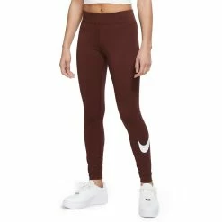 Women's Nike Sportswear Essential Swoosh Midrise Leggings 14 Women's Nike Sportswear Essential Swoosh Midrise Leggings -Nike Clothing store 4509115 Bronze Eclipse White