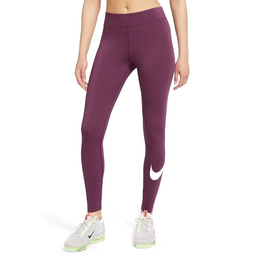 Women's Nike Sportswear Essential Swoosh Midrise Leggings 10 Women's Nike Sportswear Essential Swoosh Midrise Leggings - Image 10