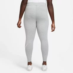 Plus Size Nike Sportswear Essential Swoosh Midrise Leggings -Nike Clothing store 4511122 ALT