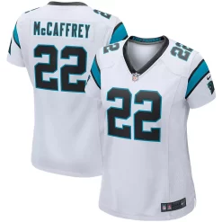 Women's Nike Christian McCaffrey White Carolina Panthers Game Player Jersey