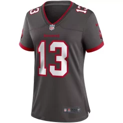Women's Nike Mike Evans Pewter Tampa Bay Buccaneers Alternate Game Jersey -Nike Clothing store 4542395 ALT2