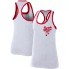 Women's Nike White/Red Ohio State Buckeyes Floral Performance Racerback Tank Top