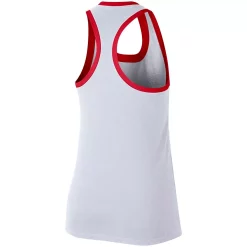 Women's Nike White/Red Ohio State Buckeyes Floral Performance Racerback Tank Top -Nike Clothing store 4579141 ALT3
