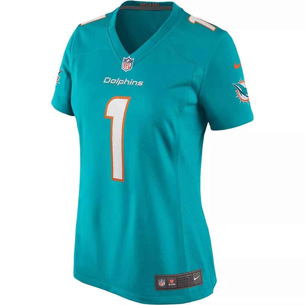 Women's Nike Tua Tagovailoa Aqua Miami Dolphins Game Jersey 3 Women's Nike Tua Tagovailoa Aqua Miami Dolphins Game Jersey - Image 3
