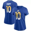 Women's Nike Cooper Kupp Royal Los Angeles Rams Name & Number T-Shirt