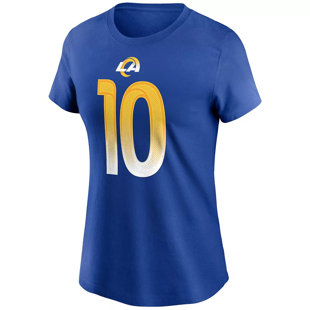 Women's Nike Cooper Kupp Royal Los Angeles Rams Name & Number T-Shirt 3 Women's Nike Cooper Kupp Royal Los Angeles Rams Name & Number T-Shirt - Image 3