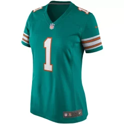 Women's Nike Tua Tagovailoa Aqua Miami Dolphins Alternate Game Jersey 5 Women's Nike Tua Tagovailoa Aqua Miami Dolphins Alternate Game Jersey -Nike Clothing store 4611731 ALT2