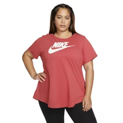 Plus Size Nike Sportswear Essential Graphic Tee -Nike Clothing store 4633858 Magic Ember