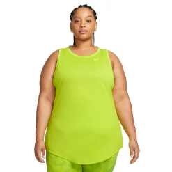 Plus Size Nike Dri-FIT Training Tank -Nike Clothing store 4637614 Atomic Green White