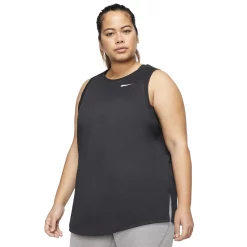 Plus Size Nike Dri-FIT Training Tank -Nike Clothing store 4637614 Black White