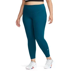 Plus Size Nike One Midrise Leggings -Nike Clothing store 4638230 Valerian Blue