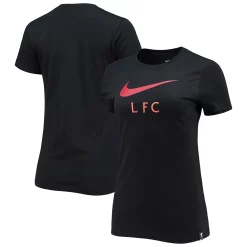 Women's Nike Black Liverpool Swoosh T-Shirt