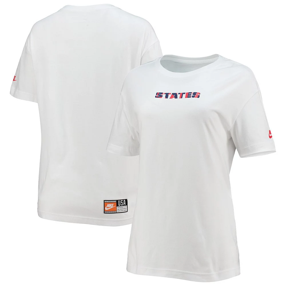 Women's Nike White US Soccer Voice T-Shirt 2 Women's Nike White US Soccer Voice T-Shirt - Image 2