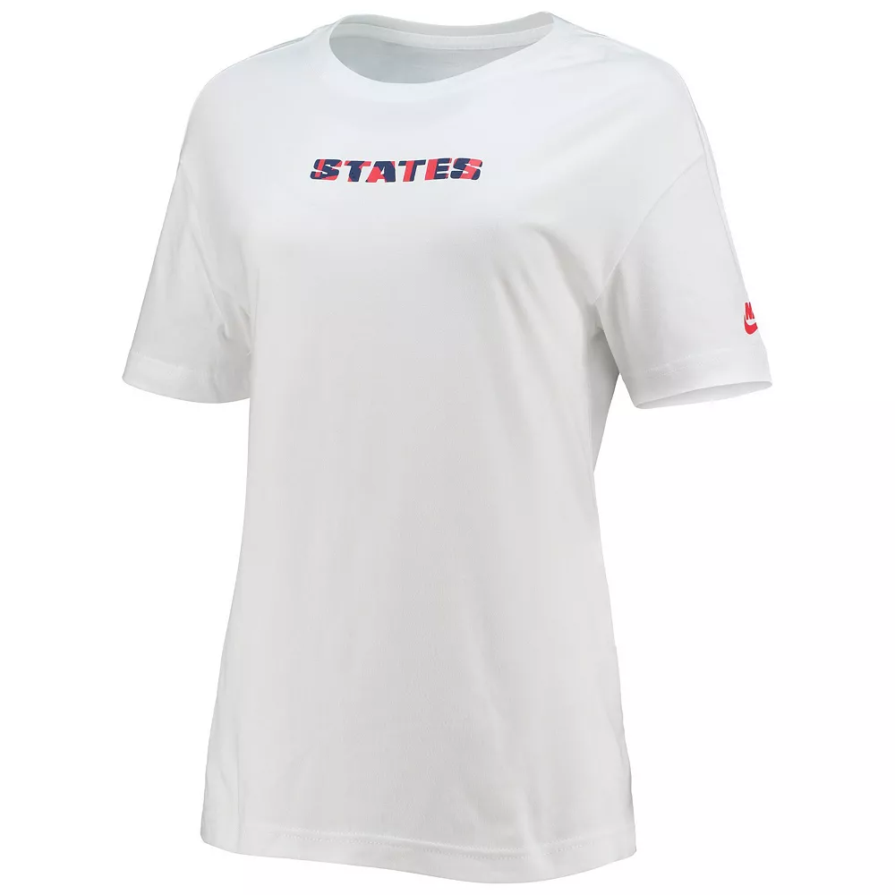 Women's Nike White US Soccer Voice T-Shirt 3 Women's Nike White US Soccer Voice T-Shirt - Image 3