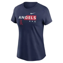Women's Nike Navy Los Angeles Angels Americana T-Shirt -Nike Clothing store 4768468 ALT2