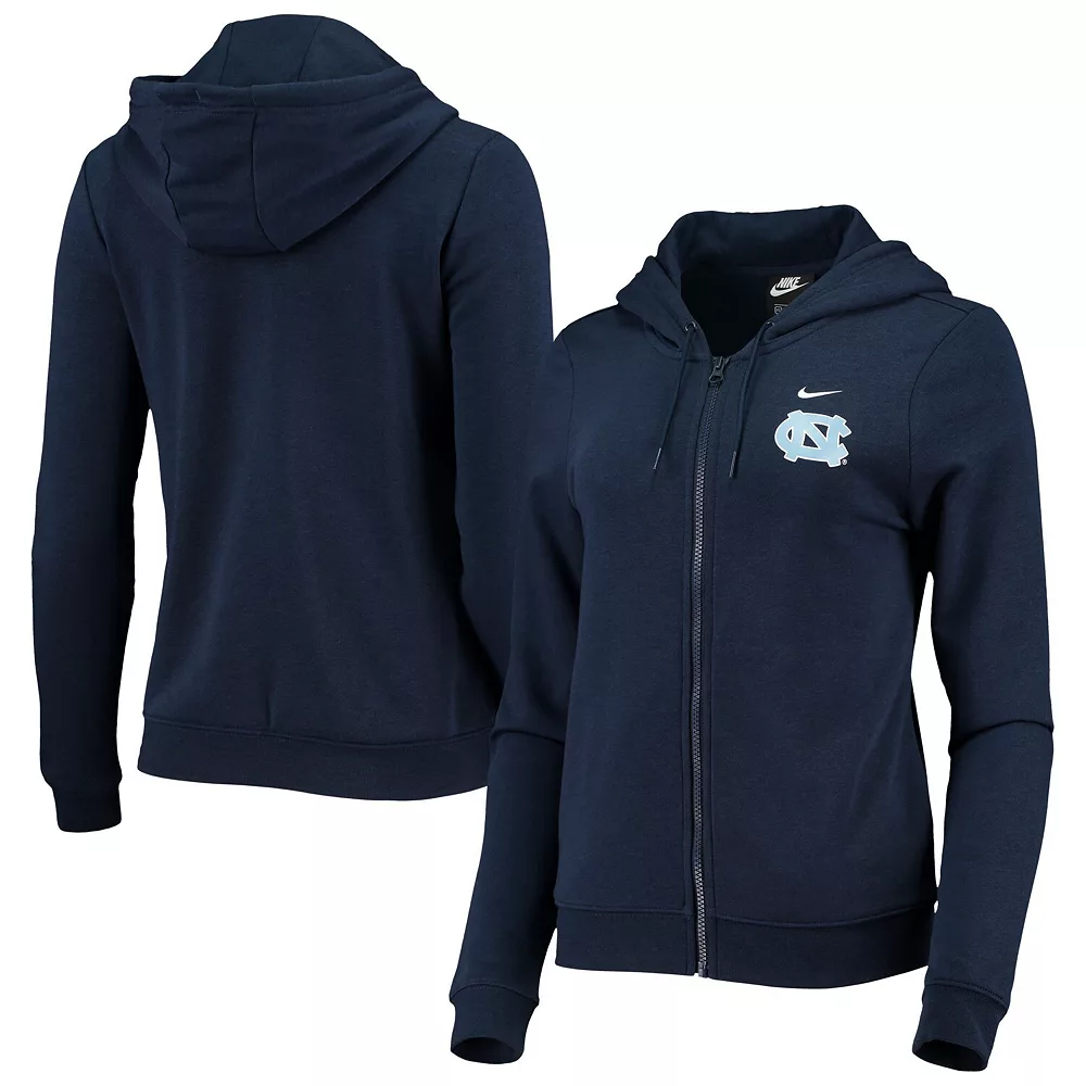Women's Nike Navy North Carolina Tar Heels Varsity Fleece Full-Zip Hoodie 2 Women's Nike Navy North Carolina Tar Heels Varsity Fleece Full-Zip Hoodie - Image 2