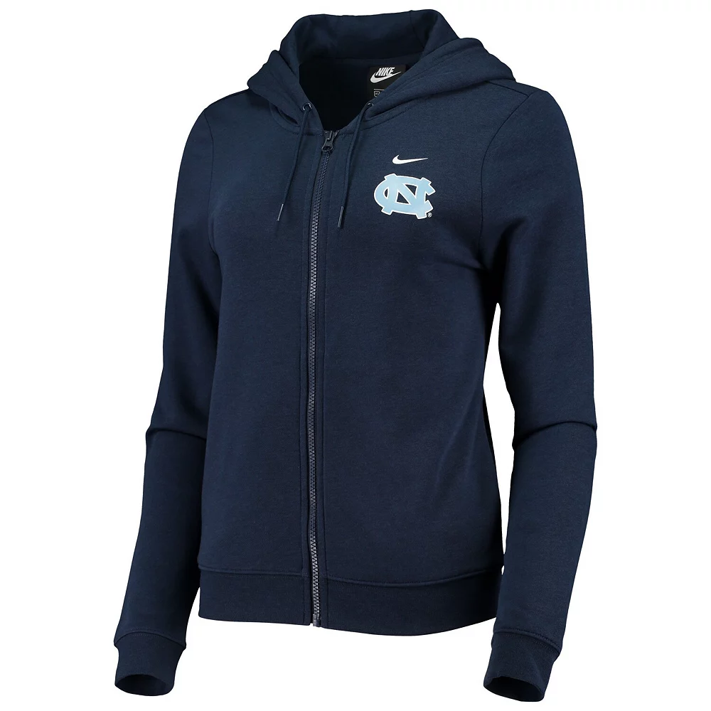 Women's Nike Navy North Carolina Tar Heels Varsity Fleece Full-Zip Hoodie 3 Women's Nike Navy North Carolina Tar Heels Varsity Fleece Full-Zip Hoodie - Image 3