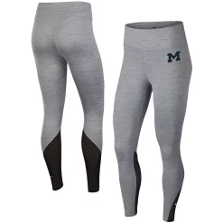 Women's Nike Heathered Gray Michigan Wolverines One Performance Tights
