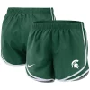 Women's Nike Green Michigan State Spartans Team Tempo Performance Shorts