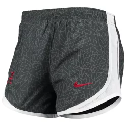 Women's Nike Charcoal/White Alabama Crimson Tide Performance Tempo Shorts -Nike Clothing store 4769481 ALT2