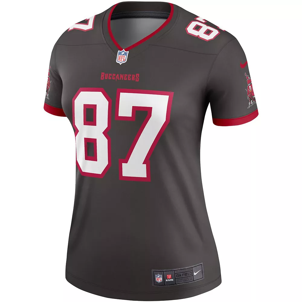 Women's Nike Rob Gronkowski Pewter Tampa Bay Buccaneers Alternate Legend Jersey 3 Women's Nike Rob Gronkowski Pewter Tampa Bay Buccaneers Alternate Legend Jersey - Image 3